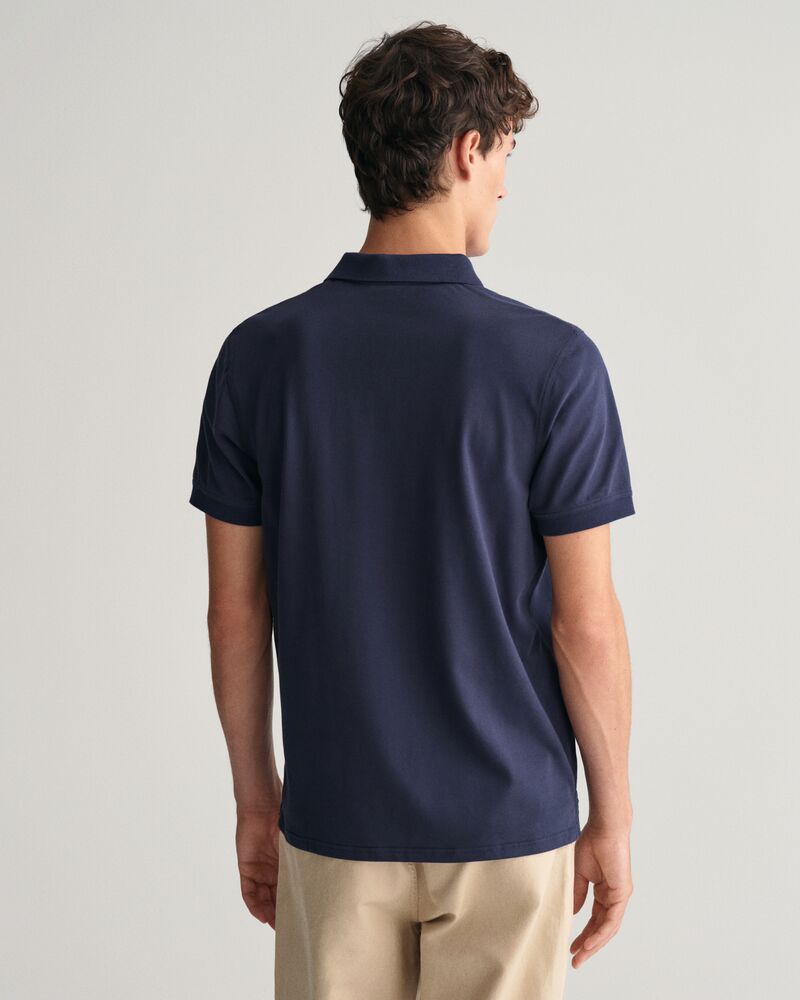 Contrast Piqué Polo Shirt S / Evening Blue